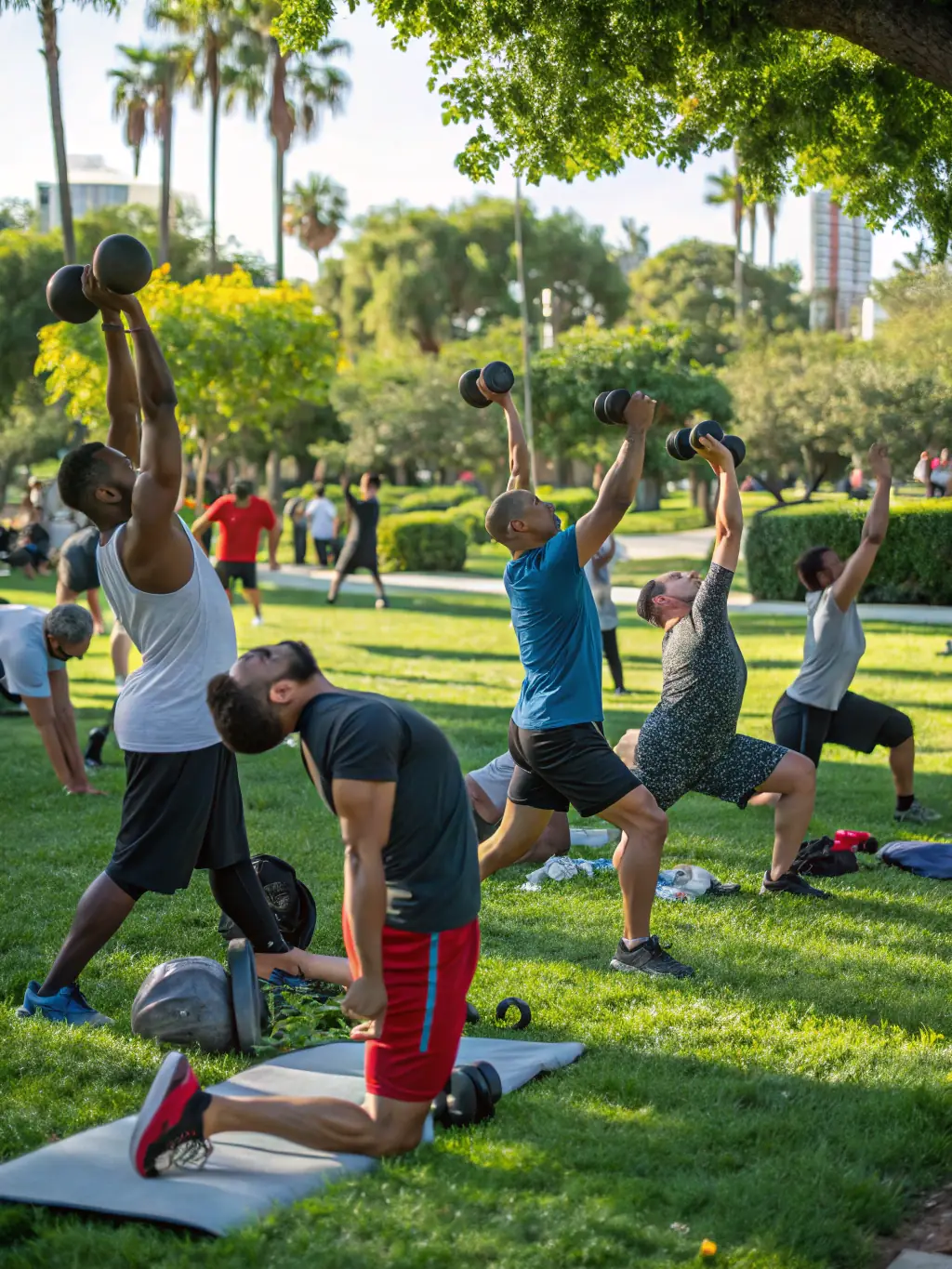 An inclusive image of people of all ages and abilities enjoying a recreational fitness class at the USM facilities, promoting health and well-being.